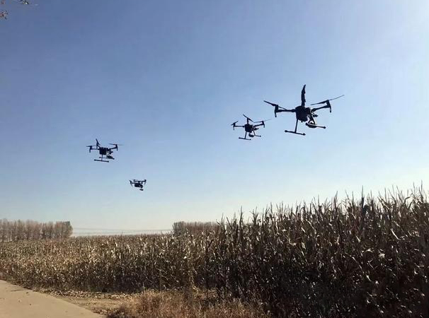 哈爾濱使用無人機監控露天秸稈焚燒(圖1)