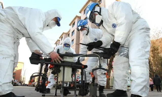 工業無人機防疫大展身手,石家莊消殺30多萬平米(圖2)